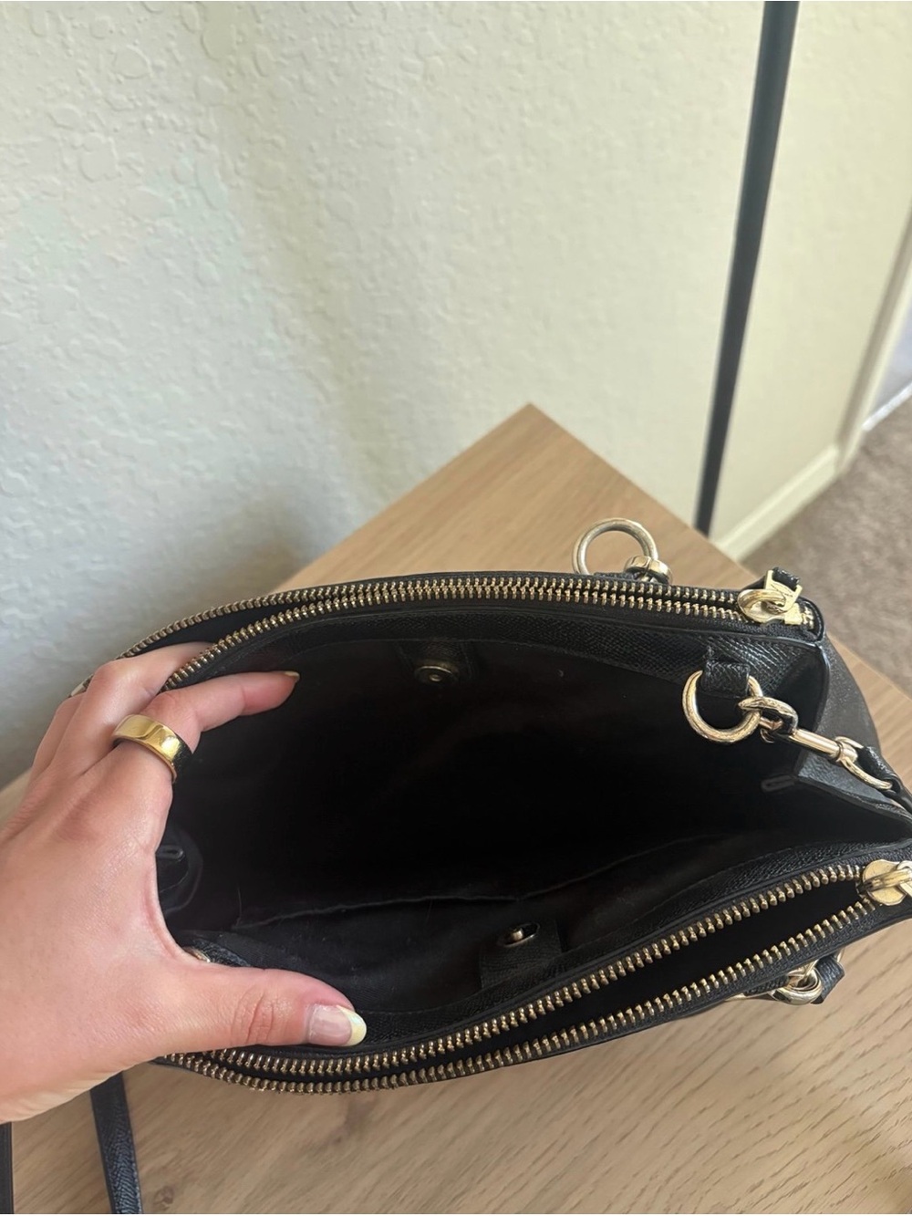 Coach Black Leather Carryall - Picture 4 of 7